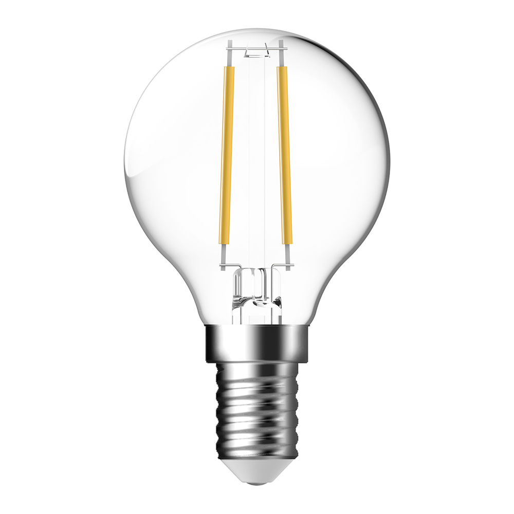 Filament Clear Fancy Round 4.8W E14 Dimmable LED Globe / White