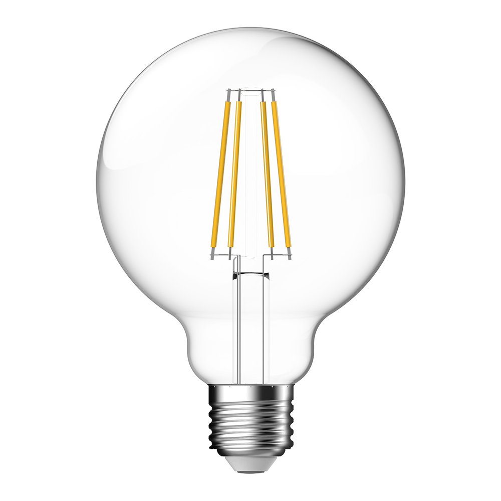 Filament Clear G95 7.5W E27 Dimmable LED Globe / White