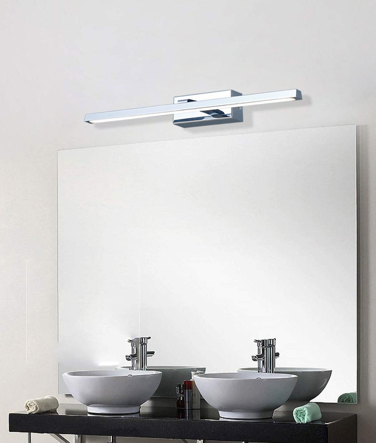Lineal Interior LED Tri-CCT Dimmable Vanity / Picture Wall Light IP44 (L530mm) - Antique Brass