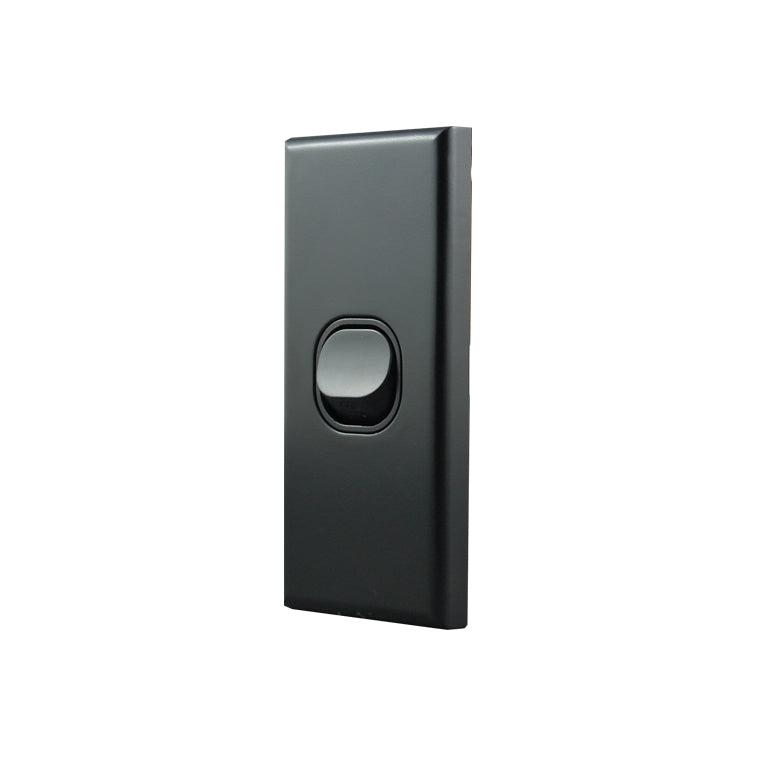 Architrave Switch 1 Gang MATTE BLACK