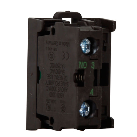 Front fixing 1 N/O Contact with adaptor - right view