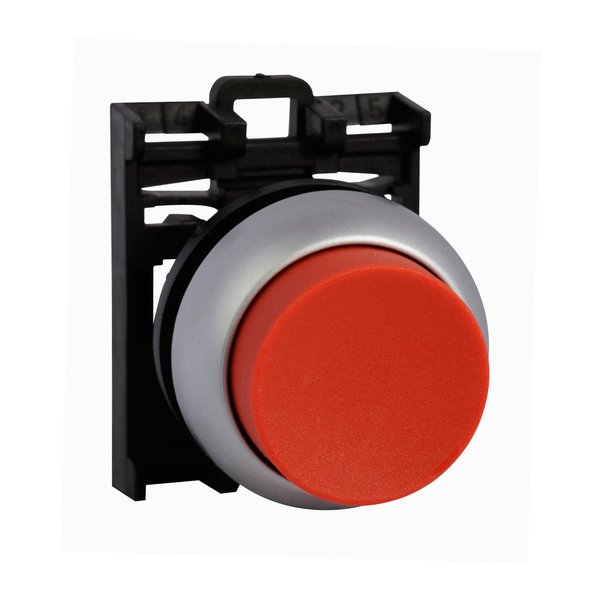 Raised pushbutton head only - Red - right view