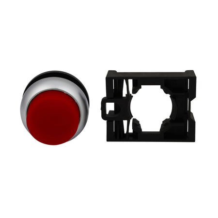 Raised Illuminated Push Button Spring Return Red