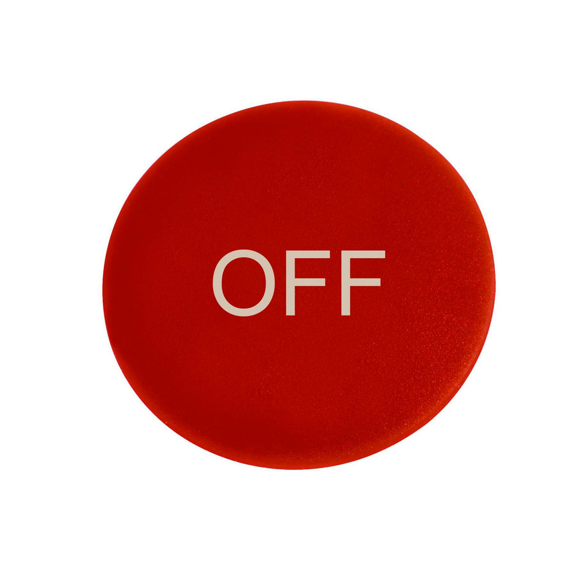 Button Plate For Pushbutton Off Red M22-XDP-R-GB5