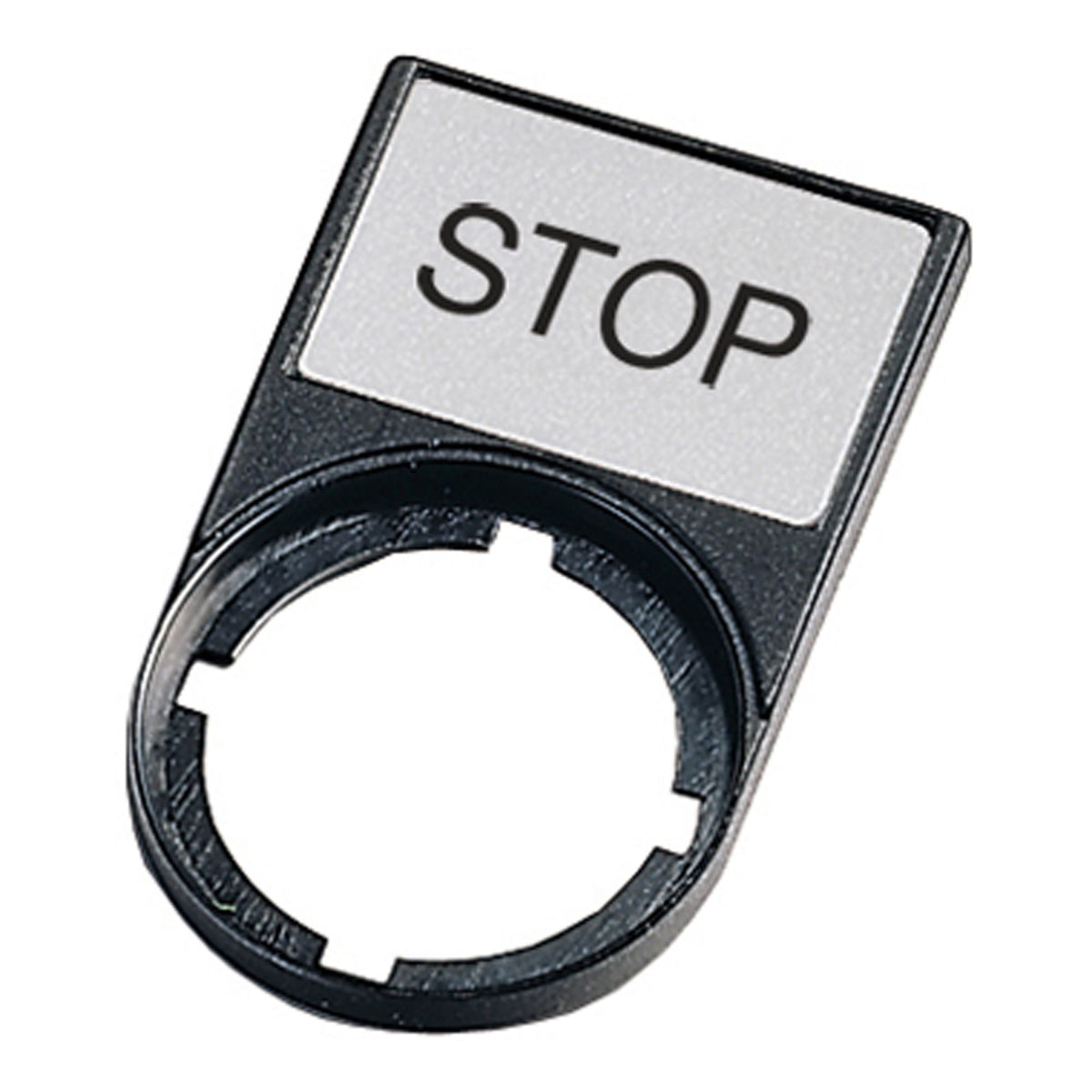 Label Stop - left view