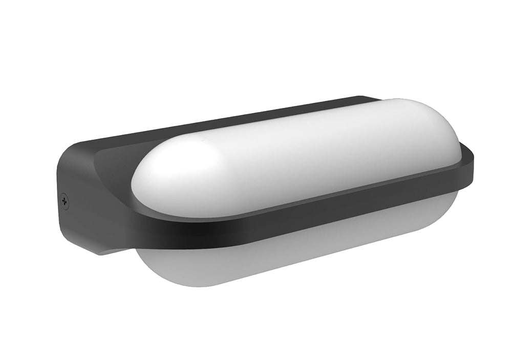 Exterior 7W LED Up/Down Wall Light Dark Grey / Warm White