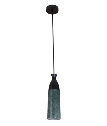 Marmol Interior Marble Cylinder Pendant Light - Green Marble