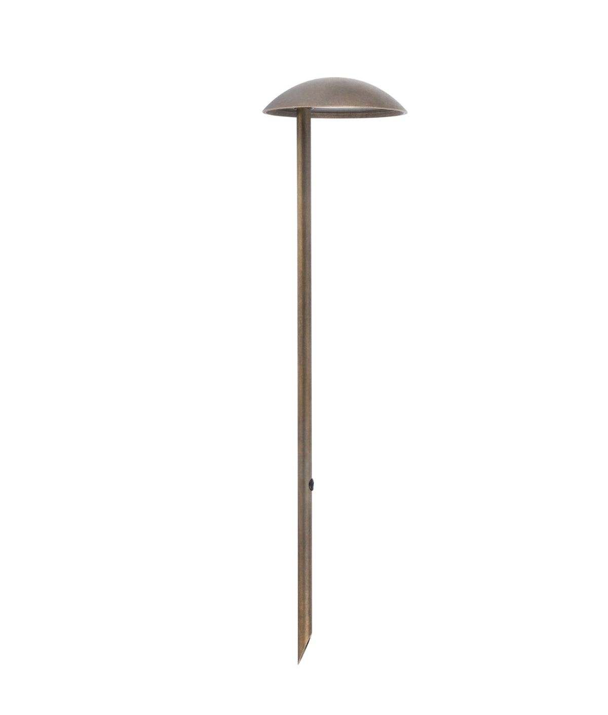 Mestolo Exterior 12V LED Garden Fixed Anti-Glare Spike Light IP65 - Aged Brass