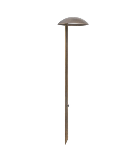 Mestolo Exterior 12V LED Garden Fixed Anti-Glare Spike Light IP65 - Aged Brass