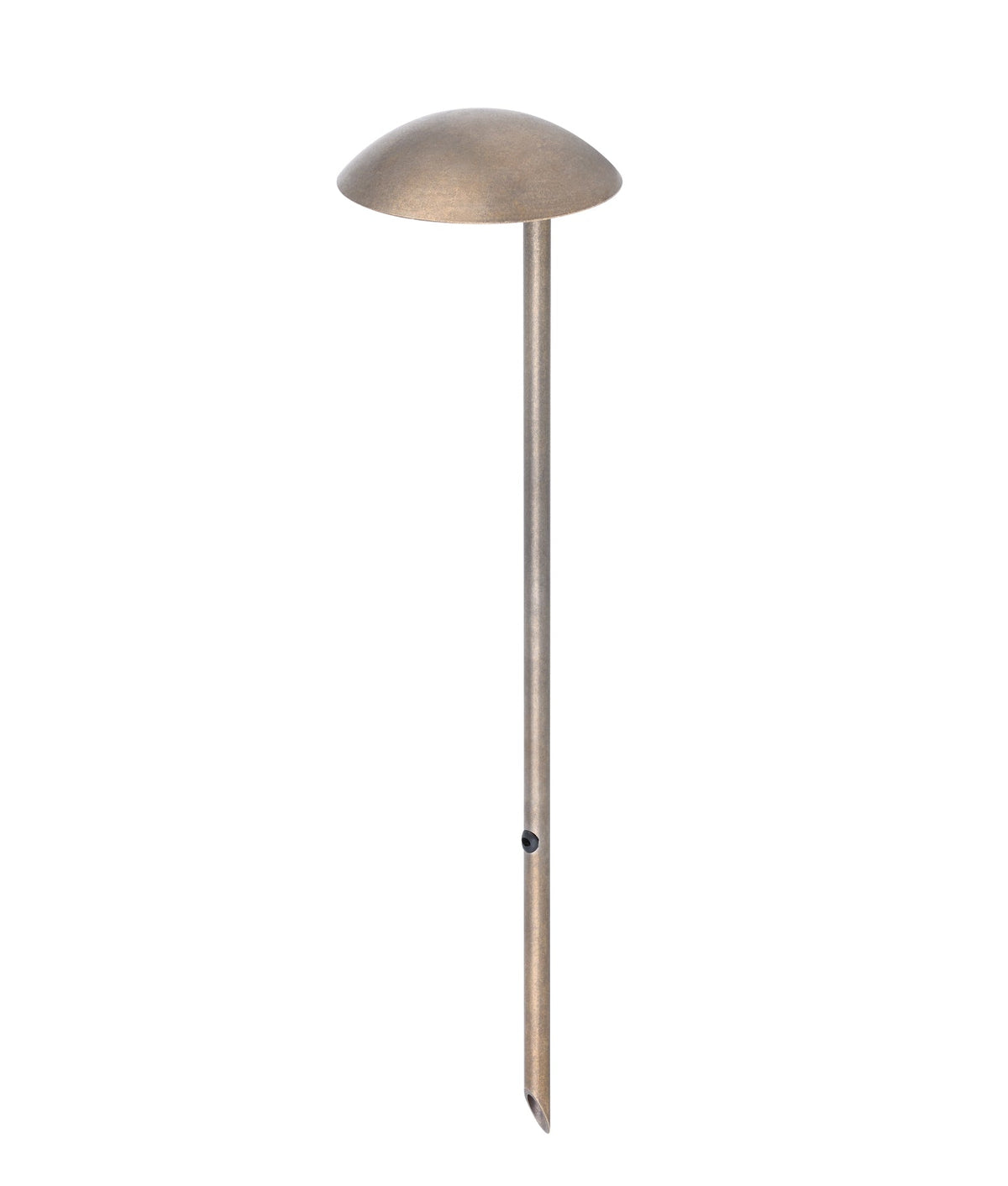 Mestolo Exterior 12V LED Garden Fixed Anti-Glare Spike Light IP65 - Aged Brass