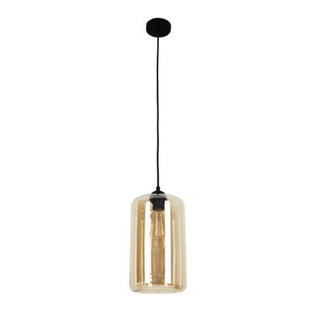 Oblong Modern Pendant Amber