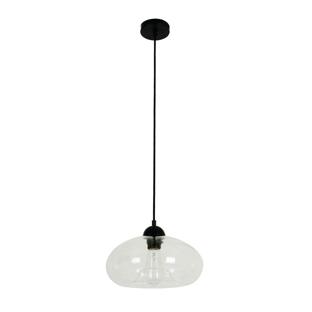 Oval Modern Pendant Clear