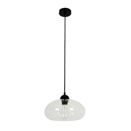 Oval Modern Pendant Clear