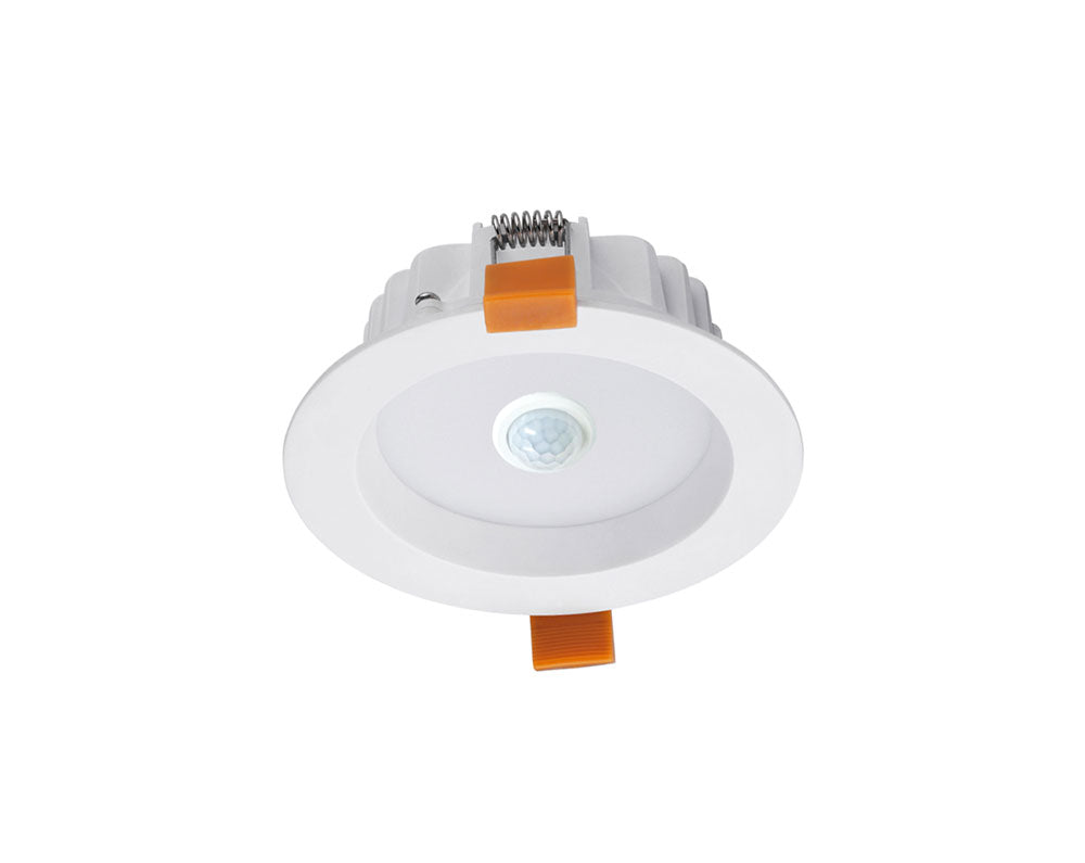 LED Motion Sensor Downlight 15W White Frame / Warm White