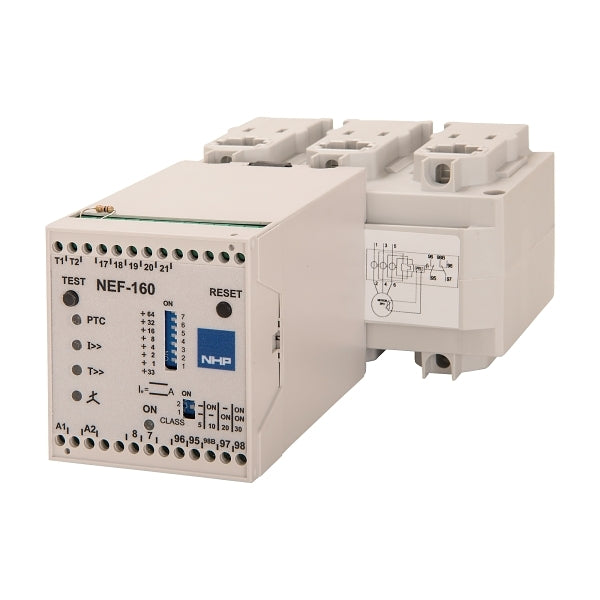 NHP Motor Protection Relays Overload Electronic 33 to 160A 24VDC Control