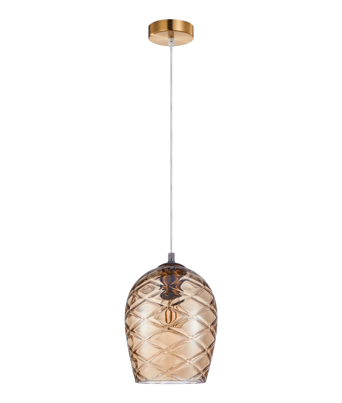 Neta Interior Wine Glass Shade Segmented Pendant Light - Coffee