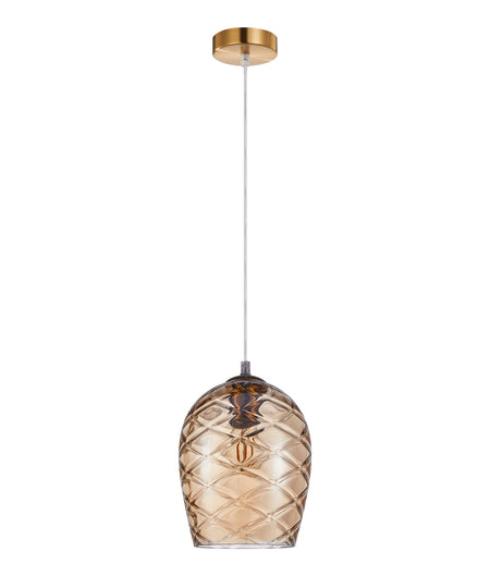 Neta Interior Wine Glass Shade Segmented Pendant Light - Coffee