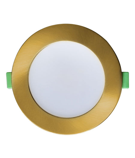 NOVADLUX01A LED Dimmable Tri-CCT with Changeable Faceplate(via clip) Recessed Downlight - Faceplate(Antique Brass)