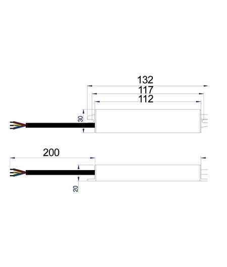 OTTER2 12V Waterproof Constant Voltage LED Driver IP67 (20W)