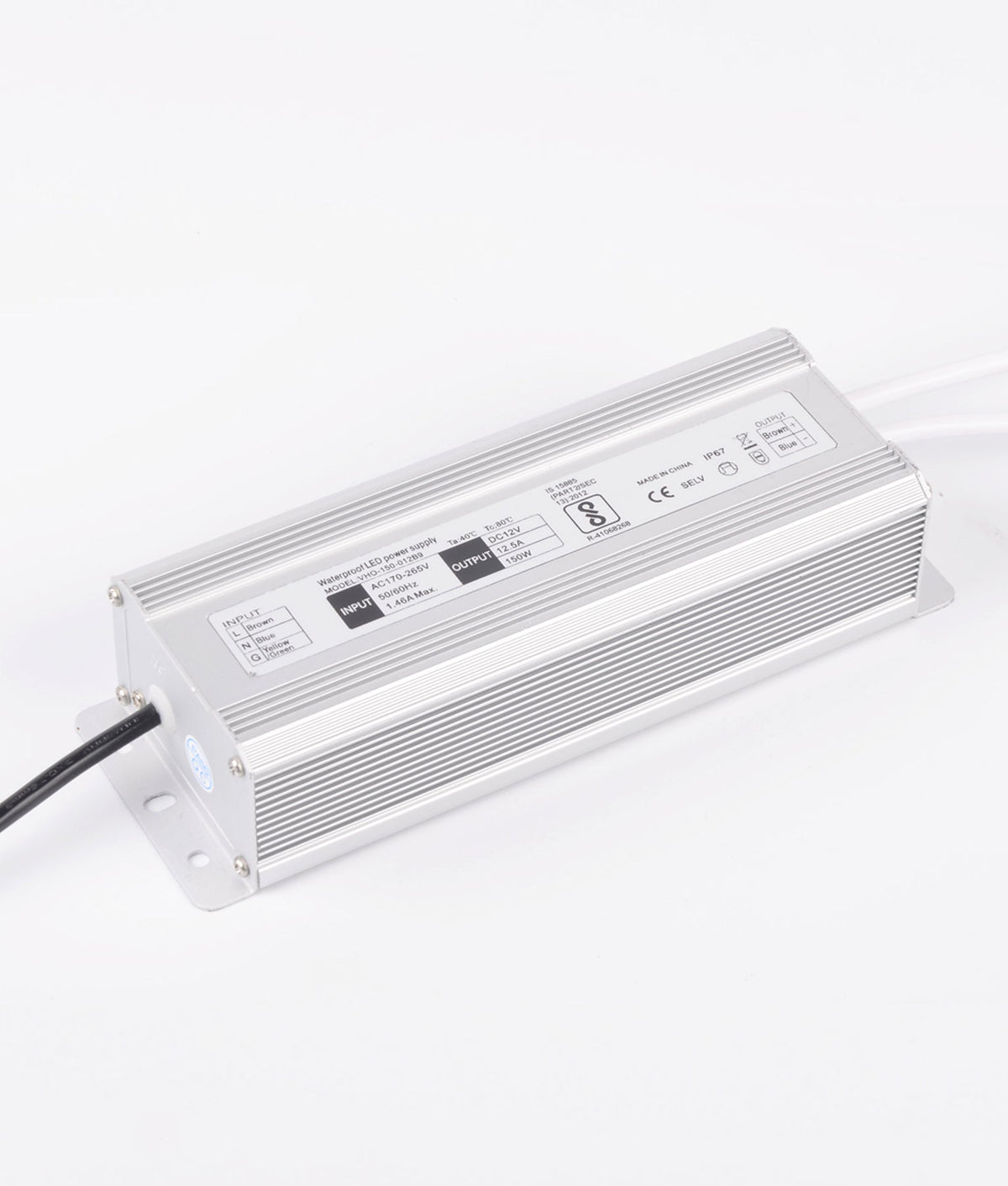 OTTER6 12V Waterproof Constant Voltage LED Driver IP67 (200W)