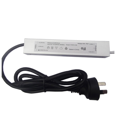 OTTER8 12V Waterproof Constant Voltage LED Driver IP67 (30W)