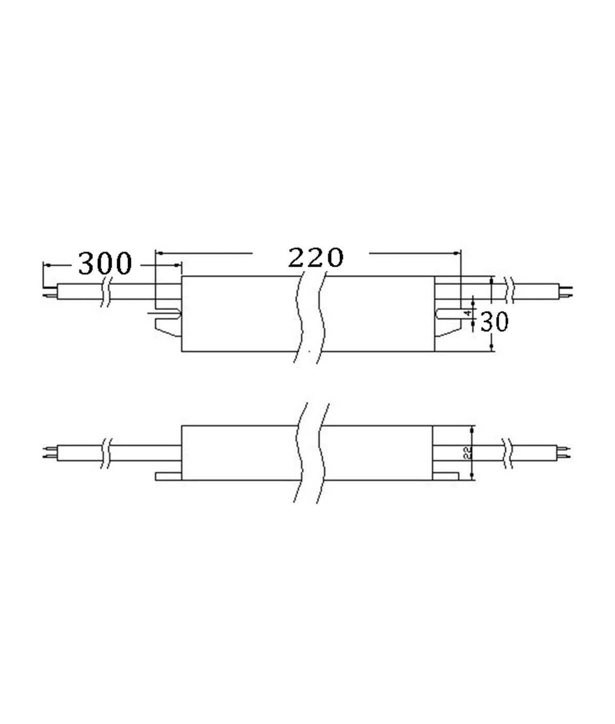 OTTER8 12V Waterproof Constant Voltage LED Driver IP67 (30W)