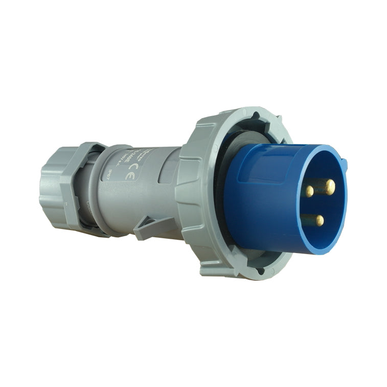 IP67 直式插头 3 针 – 240V 32A