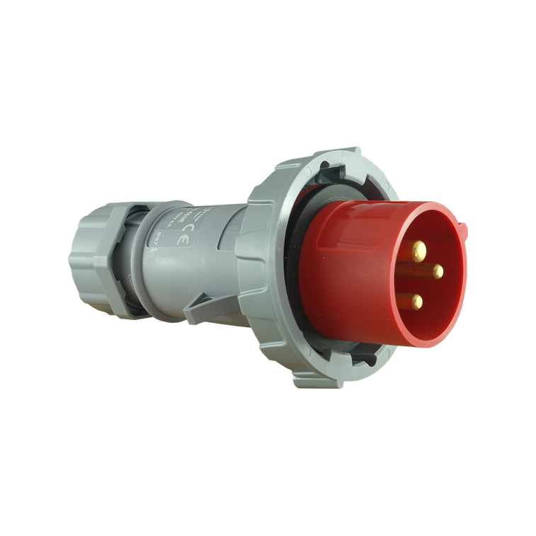 IP67 直式插头 3 针 – 400V 16A