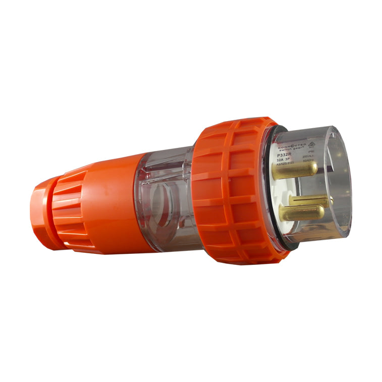 IP66 3 针直式插头 – 250V AC 32A