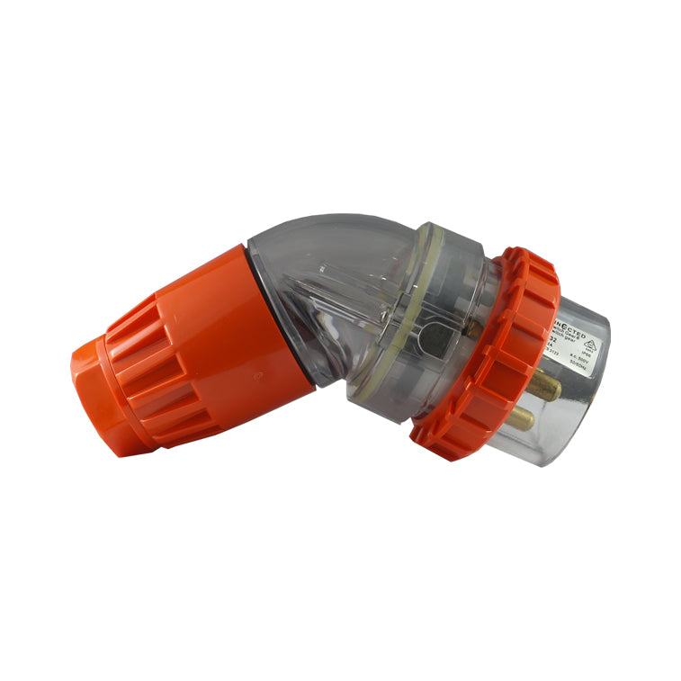 IP66 4 针弯角插头 – 500V 32A