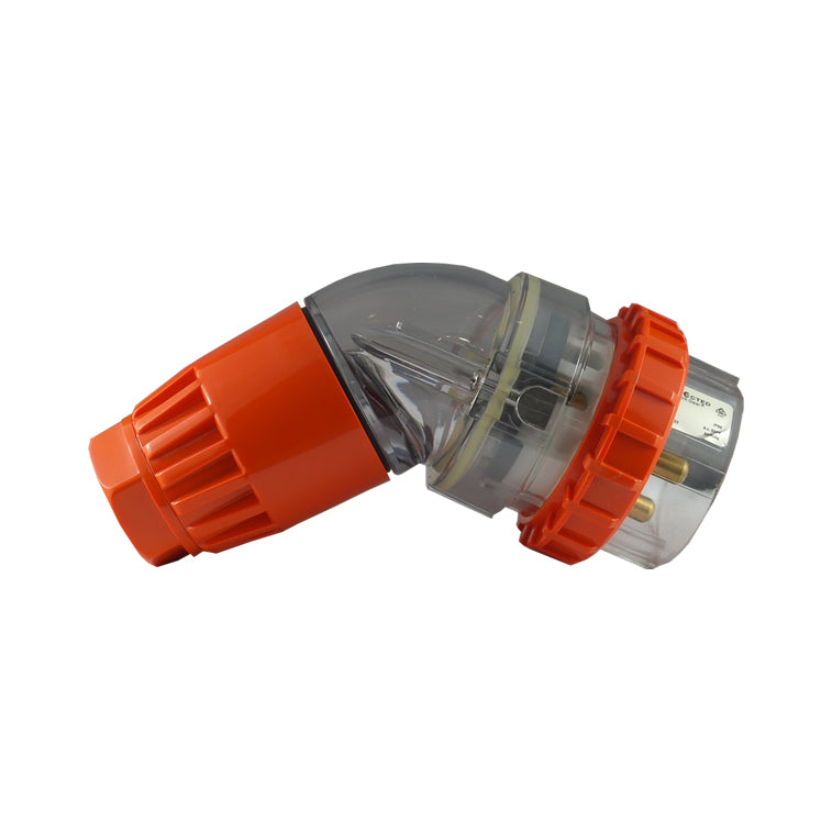 IP66 5 针弯角插头 – 500V 40A