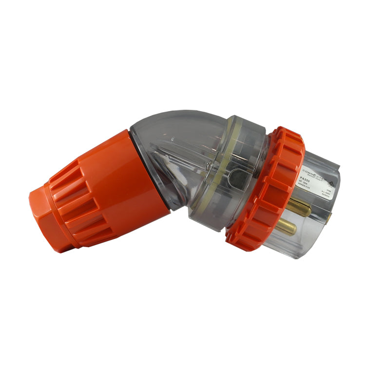 IP66 5 针弯角插头 – 500V 50A