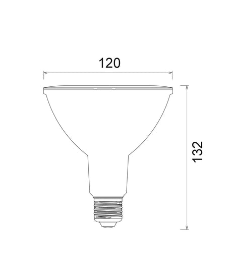 LED PAR38 Globe IP65 (15W) - 3000K