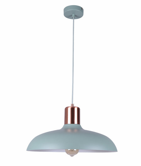 Pastel Scandinavian Dome Shape Pendant Light - Matte Green