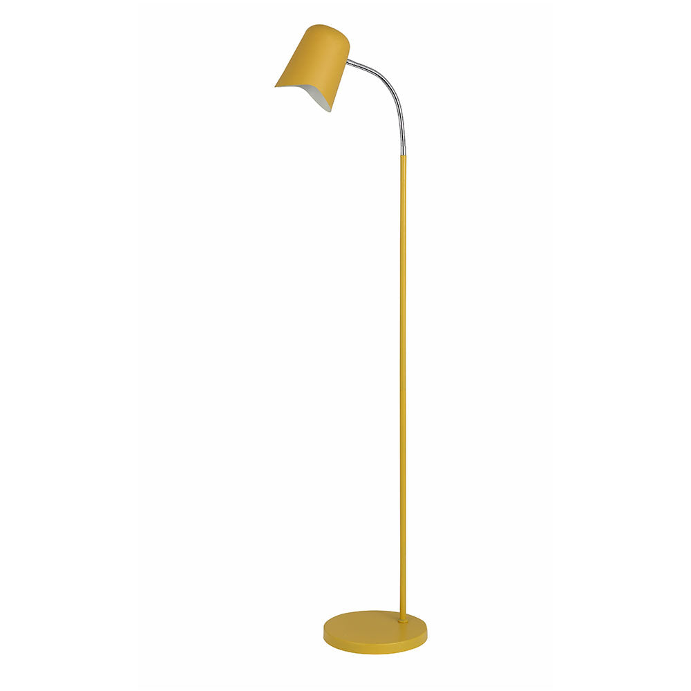 Gooseneck Modern Floor Lamp Matt Yellow
