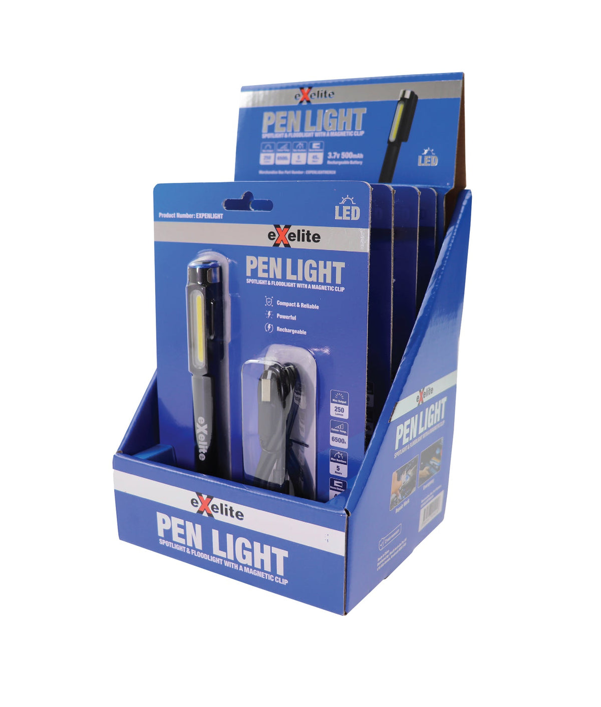 Pen Light Spotlight & Floodlight with A Magnetic Clip