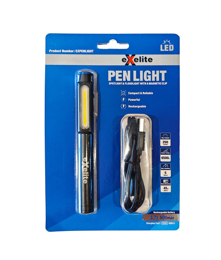 Pen Light Spotlight & Floodlight with A Magnetic Clip