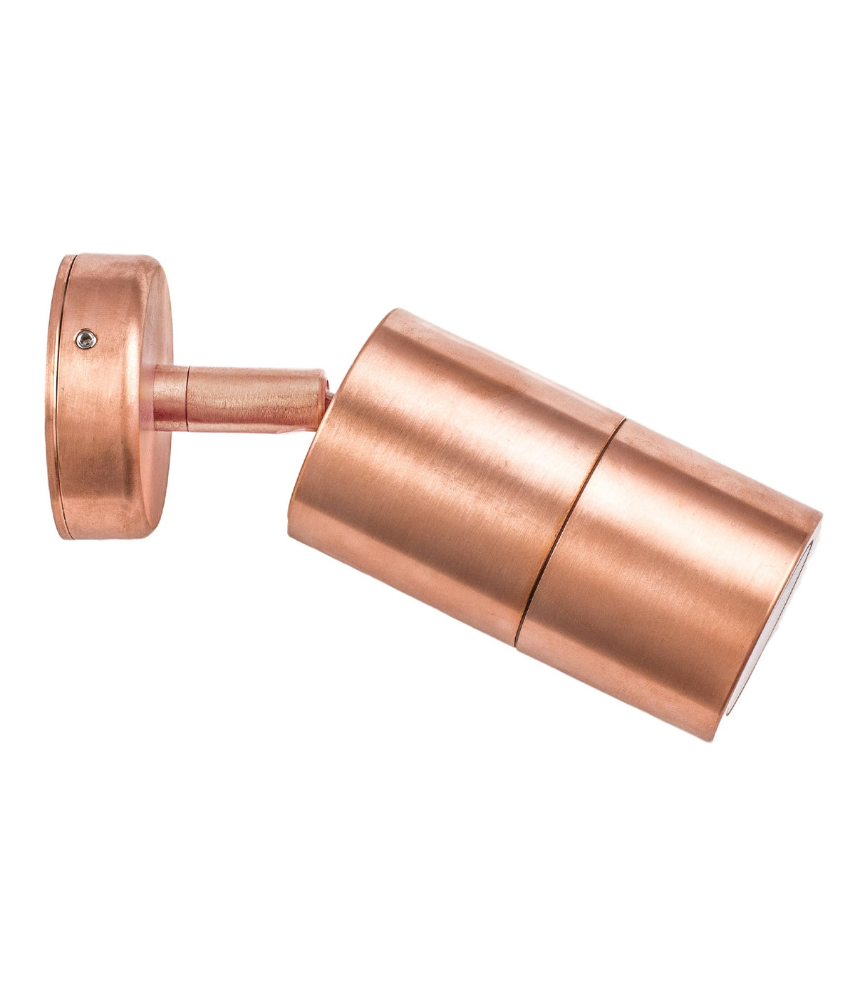 GU10 Exterior Wall Pillar Spot Light (Copper) IP65 - Single Adjustable