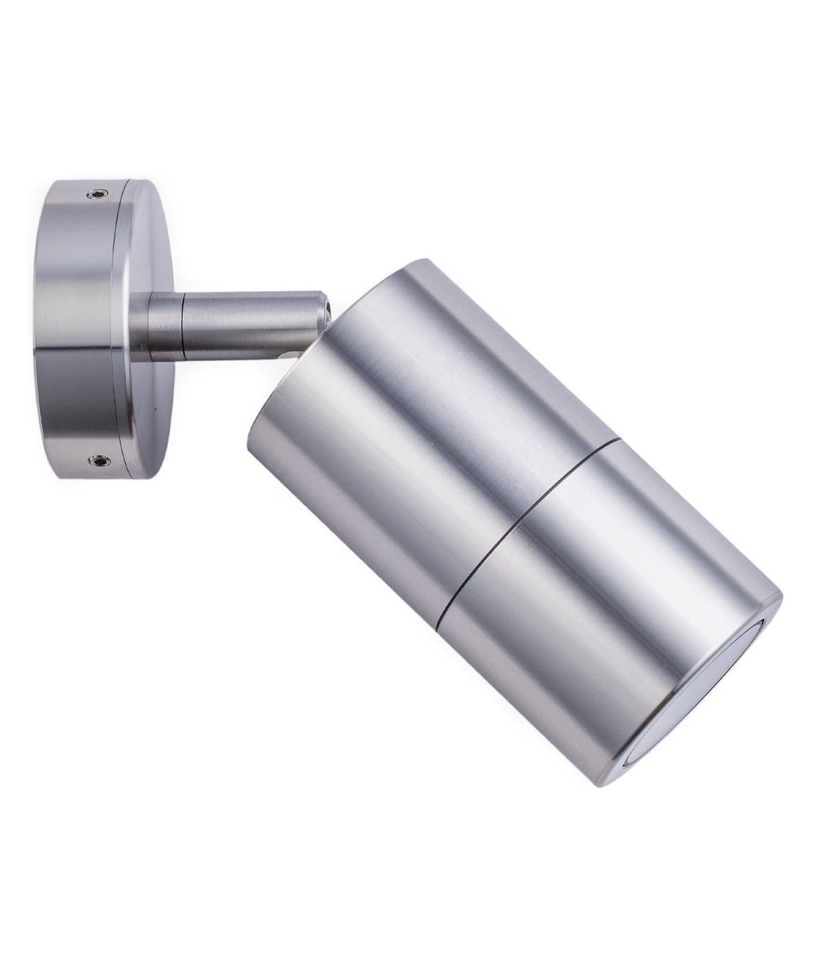 GU10 Exterior Wall Pillar Spot Light (Anodized Aluminium) IP65 - Single Adjustable