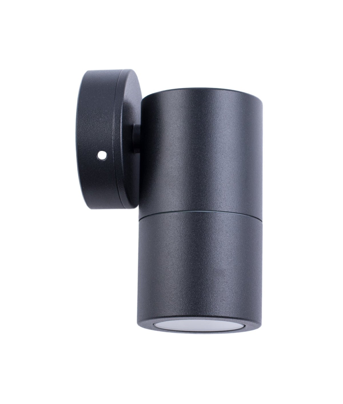 GU10 Exterior Wall Pillar Spot Light (Black Aluminium) IP65 - Single Fixed