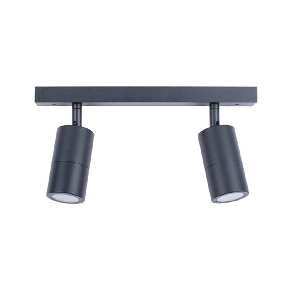 Poseidon 2 Light 240V GU10 Ceiling Spotlight Bar Light Black