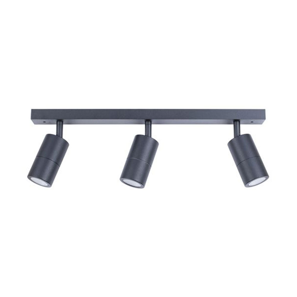 Poseidon 3 Light 240V GU10 Ceiling Spotlight Bar Light Black