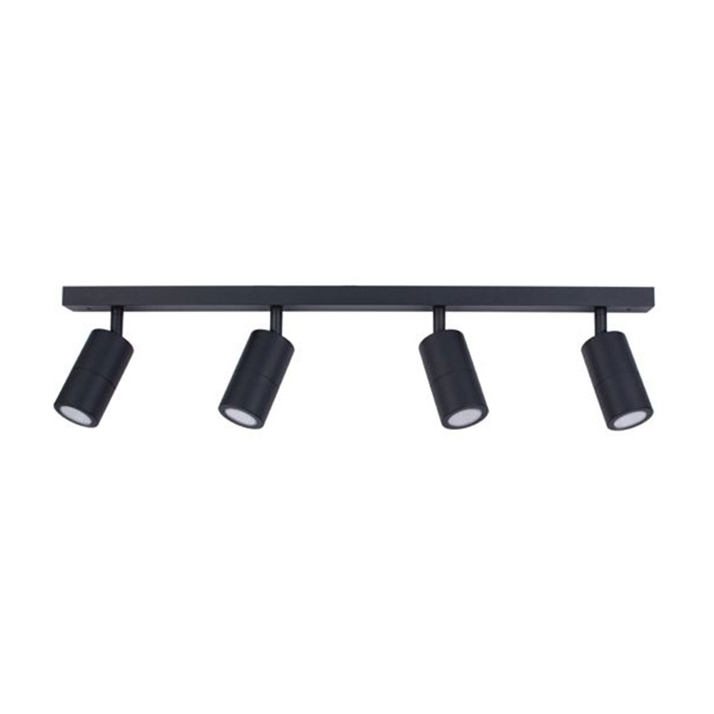 Poseidon 4 Light 240V GU10 Ceiling Spotlight Bar Light Black