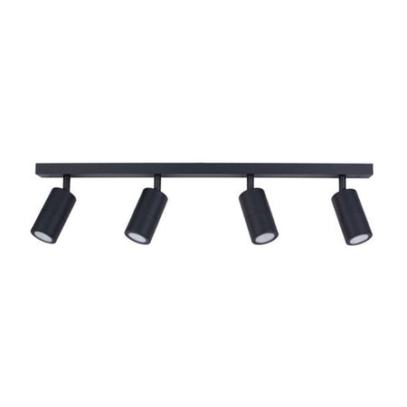 Poseidon 4 Light 240V GU10 Ceiling Spotlight Bar Light Black