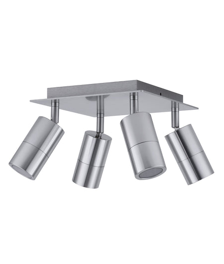 GU10 Exterior Adjustable Head Bar Light (Titanium) IP44 - 4-Square