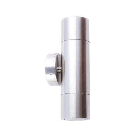 Poseidon 240V GU10 Up & Down Wall Pillar Light Stainless Steel
