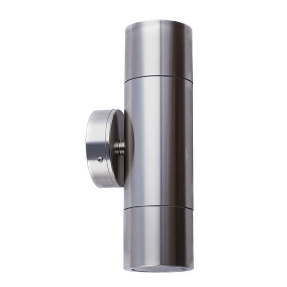 Poseidon 240V GU10 Up & Down Wall Pillar Light Titanium