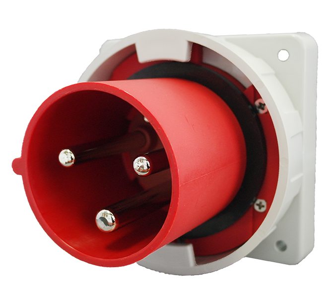 IP67 面板插座 3 针 – 400V 125A