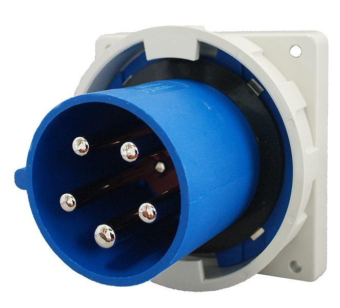 IP67 面板插座 5 针 – 240V 125A