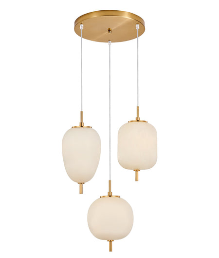 Pino Interior Opal Matte / Smokey Black Mirror Finish multiple Pendant Light - Opal Matte